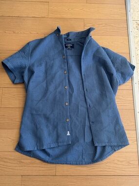 chubbies Men’s Shirt Short-Sleeve Waffle Button-Up Shirt